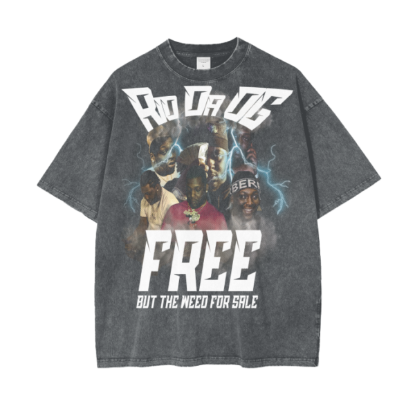 Rio Da OG Free Acid Wash Oversize T-Shirt - 250 GSM - Image 4