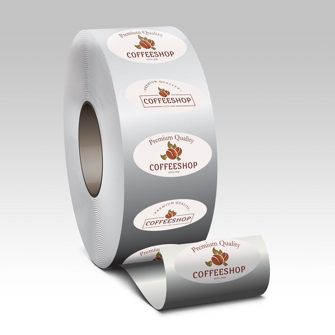 Oval Roll Labels - Semi-Gloss & Eggshell