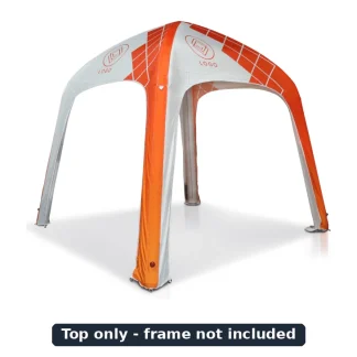 Printed air tent top (shown installed; frame not included)