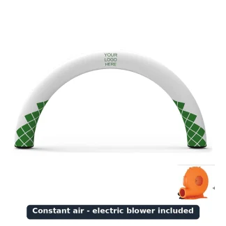 Round inflatable arch, constant air, with electric blower