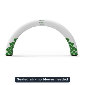 Round inflatable arch, sealed air