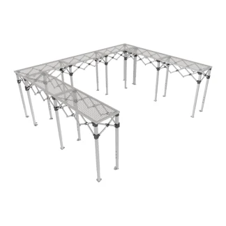 U-Shaped Foldable Counter
