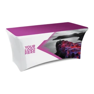 ft Table Cover Fully Printed - Stretch Table Cover