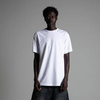 6.0oz Active Short Sleeve tee, white, front