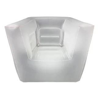 Inflatable lounge chair bladder (white, uncovered)