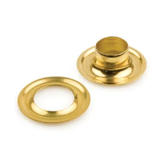 #2 self-piercing brass grommets