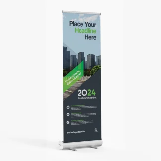 Standard retractable banner stand