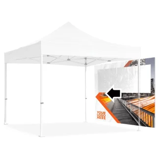 Fully printed single-sided wall with clear vinyl window (supplier photo)