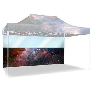 Fully printed single-sided wall with clear vinyl window (supplier photo)