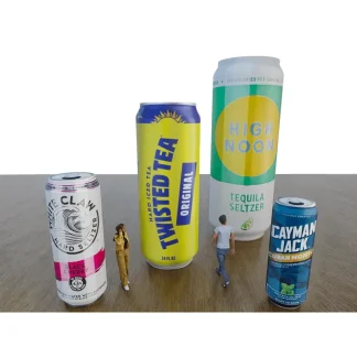 Custom inflatable slim cans (supplier examples)
