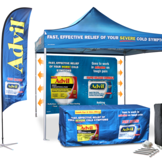 Tent Bundle – Fully Printed Canopy, Flag & Tablecover