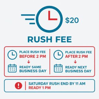 Rush Fee - same/next-business-day pickup add-on